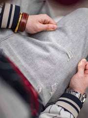 アメリカンレトロ グレーウォッシュデニムパンツ