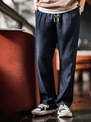 ダブルプリーツ アイスデニムパンツ