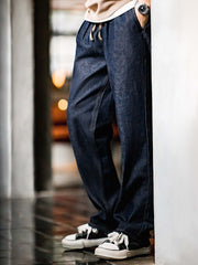 ダブルプリーツ アイスデニムパンツ