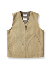 ネイビー ラムウール 裏起毛 ベスト