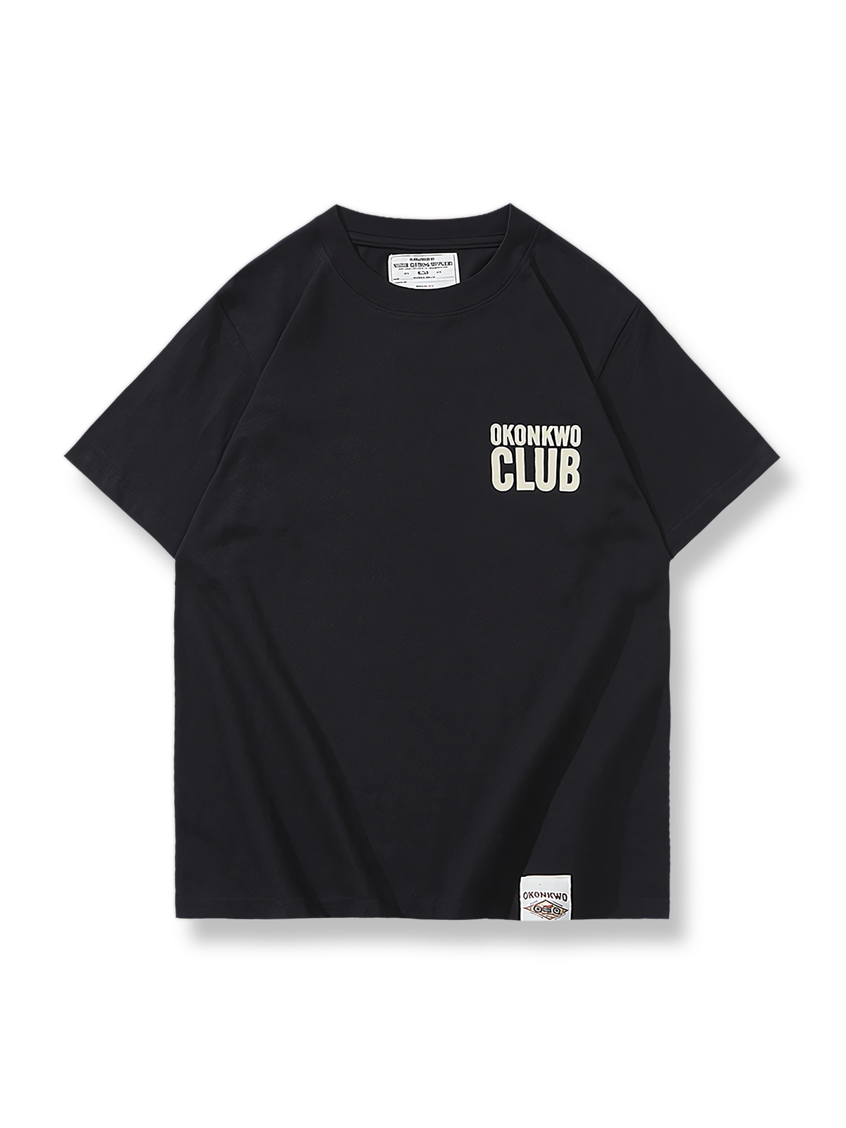 バイカーレタープリントTシャツの正面展示