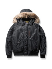 N-2Bフライトジャケット フード 取り外し可能