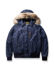 N-2Bフライトジャケット フード 取り外し可能