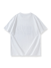 レトロバイカーアルファベットプリントTシャツ正面展示