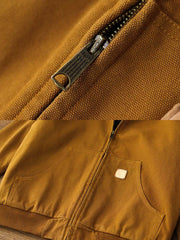 製品画像: J30ジャケットリバイバル版正面展示画像、高密度キャンバス生地とヴィンテージ感を強調。
詳細画像: 高密度16ozキャンバス生地とTALON真鍮ジッパー、左胸のレザータグディテール。