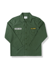 3色展开 アメカジアーミースタイル長袖シャツ