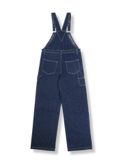 ストライプデニムオーバーオール