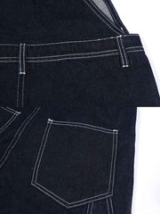 ストライプデニムオーバーオール