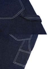 ストライプデニムオーバーオール