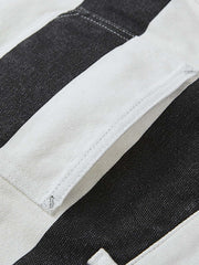 ストライプキャンバスワーク ショートパンツ