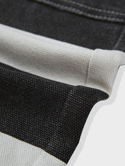 ストライプキャンバスワーク ショートパンツ