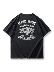 バイクプリント半袖Tシャツ