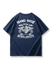 バイクプリント半袖Tシャツ