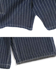 レイルロード ストライプ サスペンダー ワークショーツ