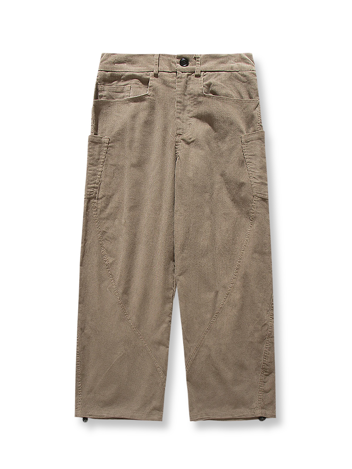 製品画像
「ヴィンテージ ストレート ワイド カジュアルパンツの正面全体図。コーデュロイ素材を使用し、耐摩耗性と快適さを両立。シンプルなストレートシルエットと特別な切り替えデザインが特徴で、日常からアウトドアまで幅広いシーンで活躍する万能なロングパンツ。」
詳細画像
「ヴィンテージ ストレート ワイド カジュアルパンツのディテール特写。切り替えデザインが立体感とスタイルを強調し、大容量カーゴポケットが実用性を追加。調節可能な裾ボタンにより、ルーズスタイルからテーパードスタイルへの切り替えが可能。耐久性とデザイン性を兼ね備えたディテールを表現。」