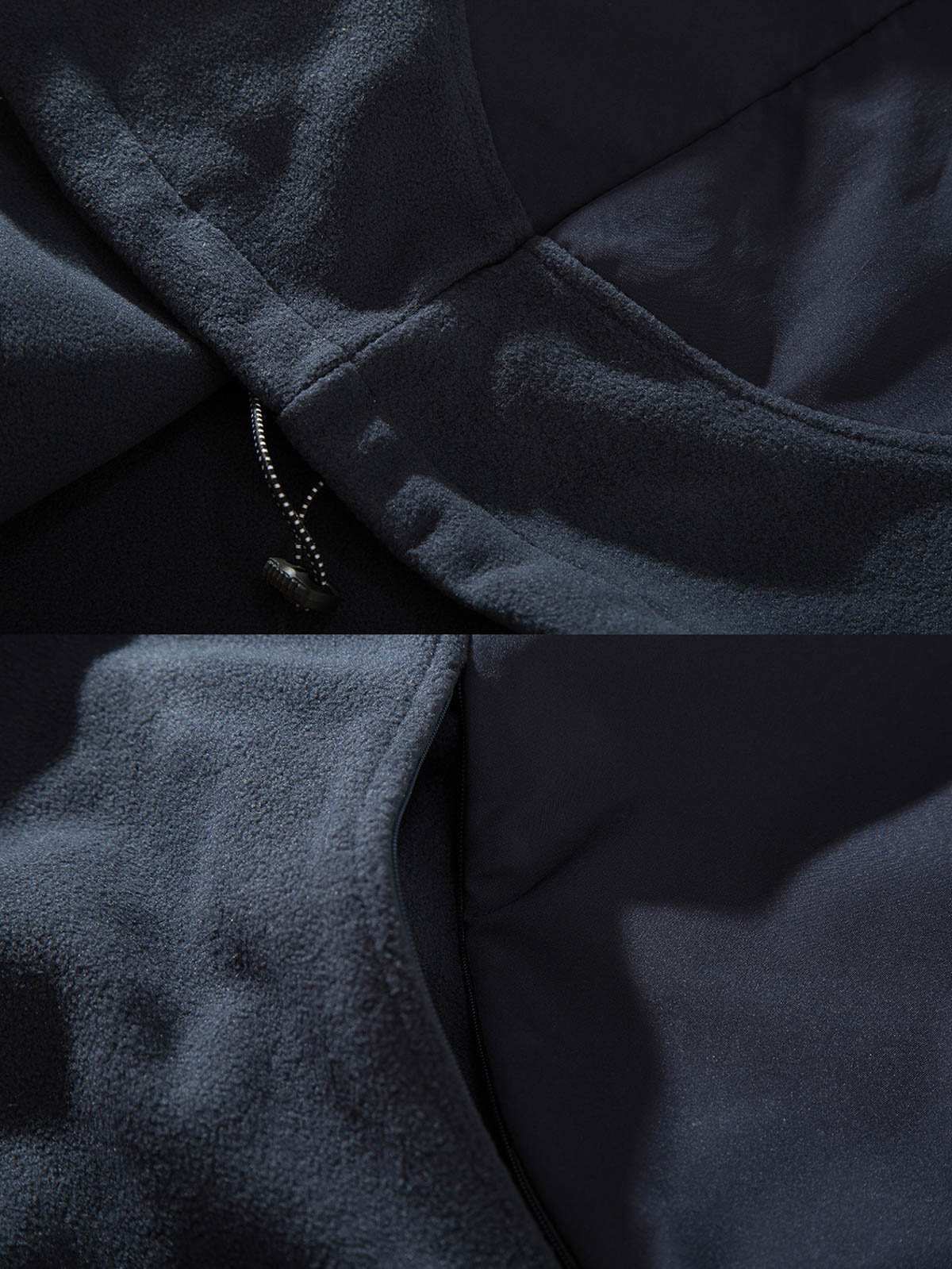 製品画像
「フード付き パッチワーク シープスキン風 パーカーの正面全体図。クラシックなアウトドアスタイルから着想を得たデザインで、大胆なパッチワークディテールとシープスキン風素材を使用。快適さとトレンドを融合し、寒さをしのぎつつ個性的なファッションを演出する冬の必須アイテム。」
詳細画像
「フード付き パッチワーク シープスキン風 パーカーのカンガルーポケットとパッチワークディテールのクローズアップ画像。登山服からインスパイアされた機能的なデザインで、収納性とアクセントを両立。柔らかなシープスキン風素材と防風ゴム仕様の袖口・裾で快適なフィット感を実現。」