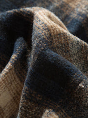 レトロチェックウールシャツ