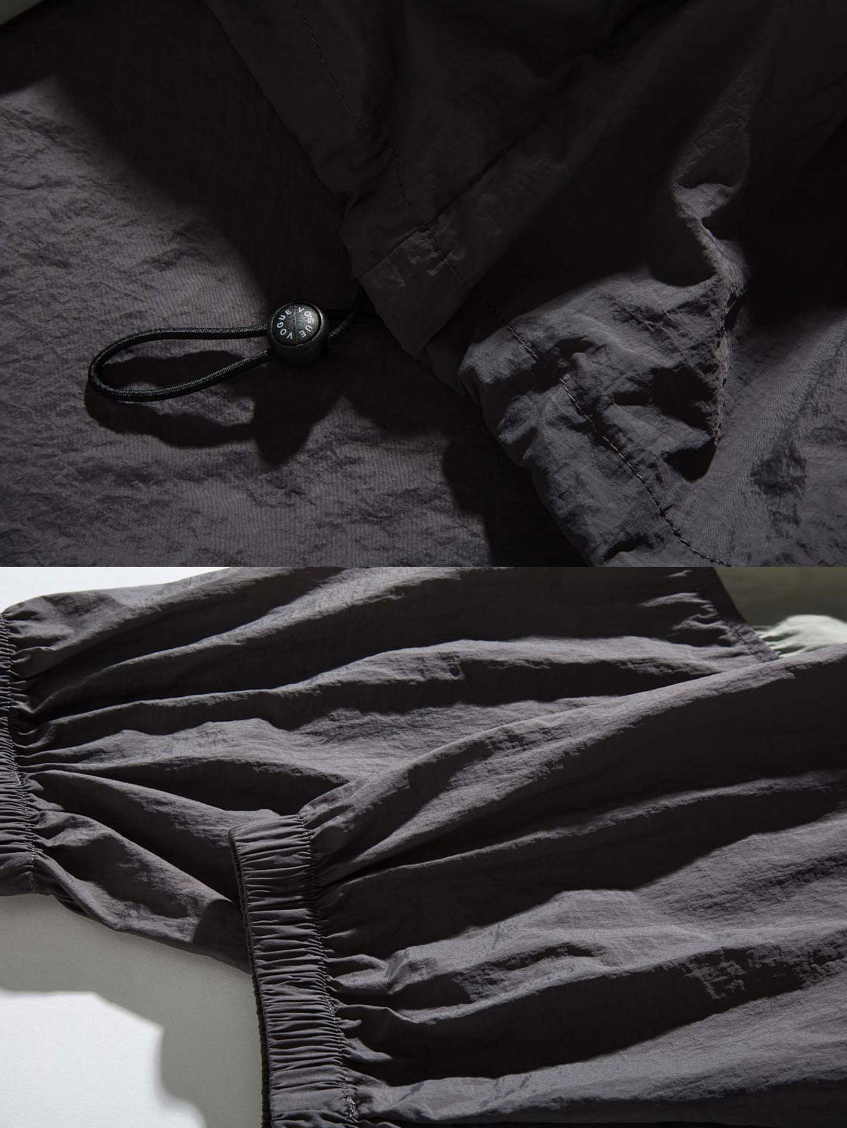 製品画像
「バイカラー フード付き マウンテンジャケットの正面全体図。レトロなスポーツスタイルと現代的なアウトドアデザインを融合したバイカラーデザインが特徴で、防風性・撥水性を備えた100%ポリエステル素材を使用。軽量で日常やアウトドアに適した万能アイテム。」
詳細画像
「バイカラー フード付き マウンテンジャケットのディテール特写。幾何学的なストライプパッチワークデザインが、レトロな配色とモダンな要素を融合し、奥行きのあるスタイルを演出。裾の調節可能なドローコードとゴム仕様の袖口が防寒性と快適さを提供する実用的なデザイン。」