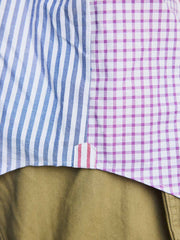 ボタンダウンカラー チェックシャツ