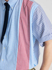 ボタンダウンカラー チェックシャツ