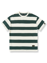 コーストビーコン グリーン&ホワイト ストライプTシャツ