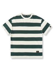 コーストビーコン グリーン&ホワイト ストライプTシャツ