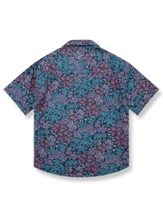 トロピカルフラワー キューバカラー 半袖シャツ