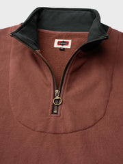 ハイネック ハーフジップ スウェット