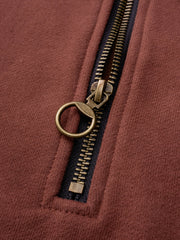 ハイネック ハーフジップ スウェット