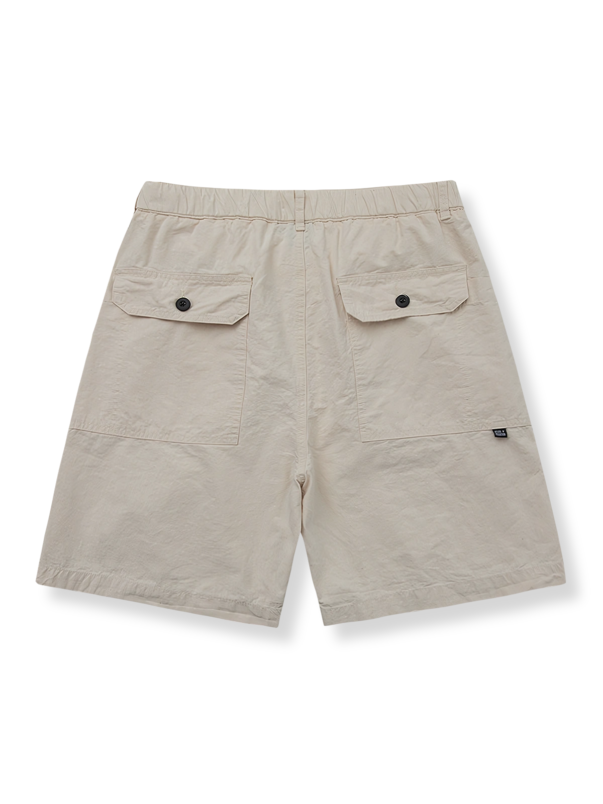 アイボリー グリッド ワークパンツの正面展示