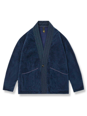 ボタン付き パッチワーク フリース 2色 はんてん