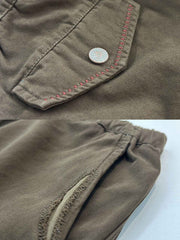 刺繍パッチワークスラックス