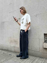 ストレートワークパンツ