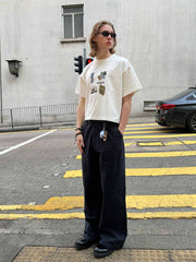 ストレートワークパンツ