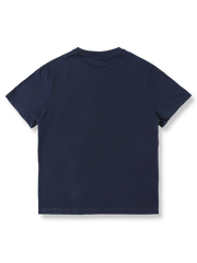 ヴィンテージ風ツイストレタープリントフィットクロップドTシャツの全体像