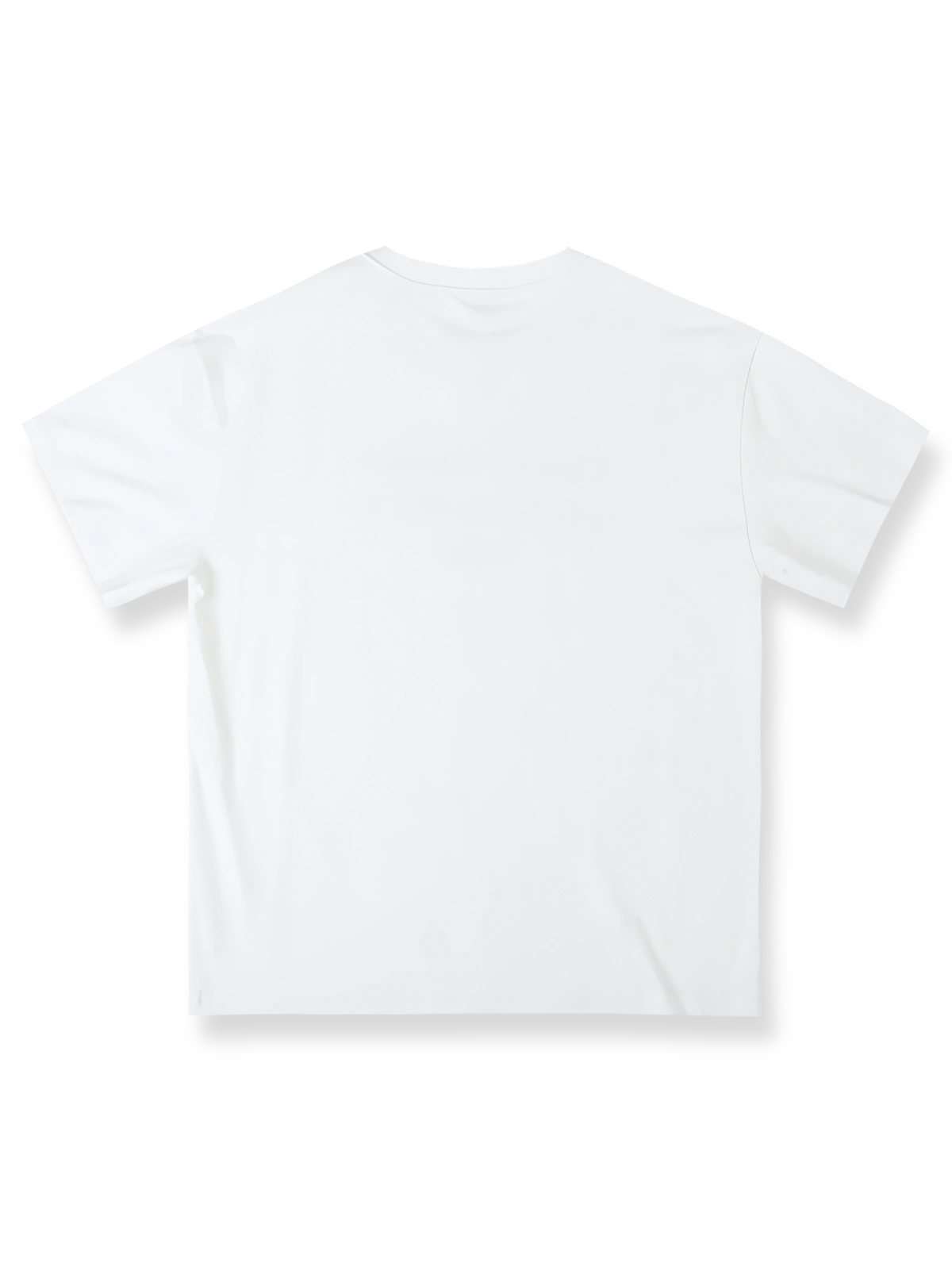 ヴィンテージプリントのクルーネック半袖Tシャツ正面展示
