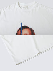 Tシャツのデジタルプリント詳細特写