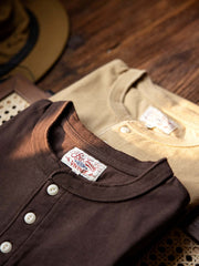 ヘンリーネック 半袖Tシャツ