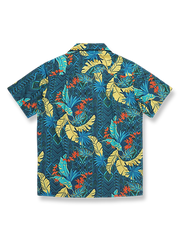 ハワイアン スタイルプリント半袖シャツ