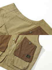 大容量ポケットとパッチワークのディテール画像