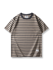 タンクパターン280gヘビーウェイトストライプTシャツ正面図