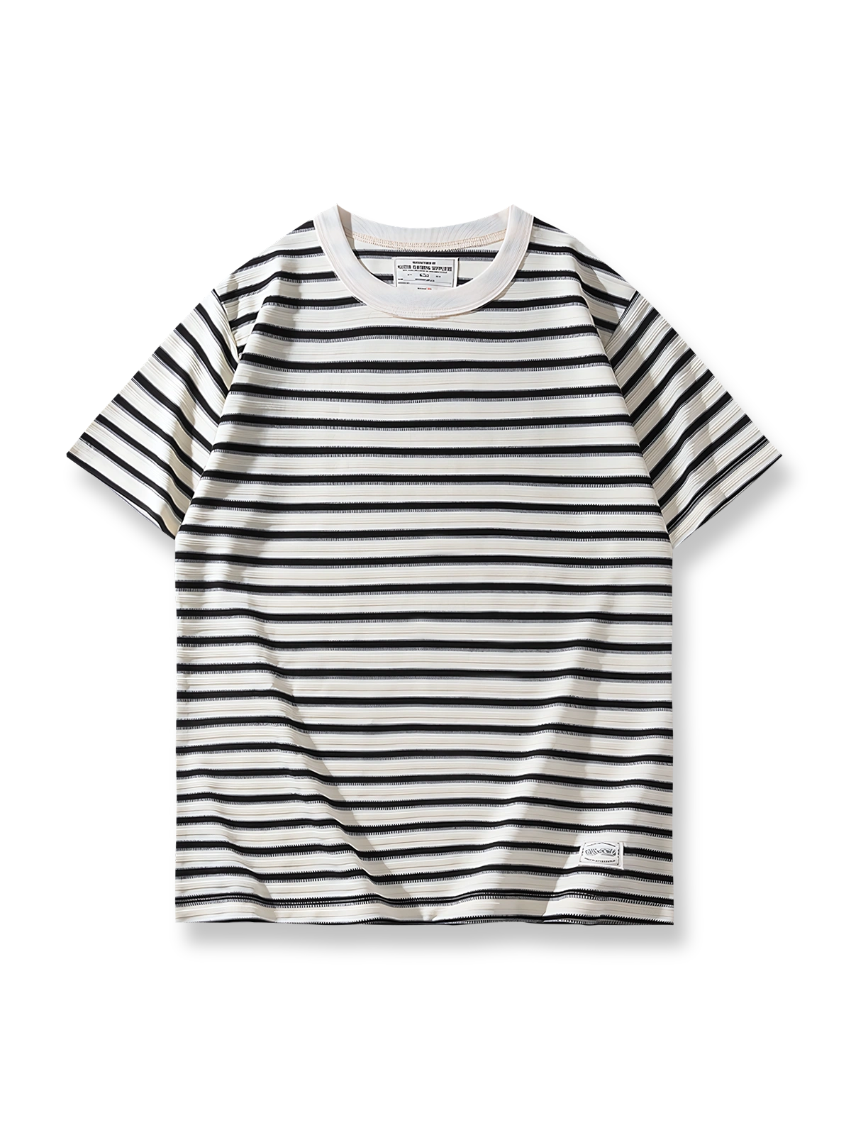 タンクパターン280gヘビーウェイトストライプTシャツ正面図