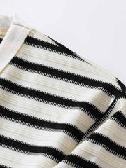 タンクパターン280gヘビーウェイトストライプTシャツ詳細図