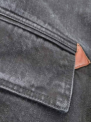 デニムダブルブレスト ウールライナー中綿ジャケット