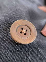 デニムダブルブレスト ウールライナー中綿ジャケット