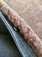 デニムダブルブレスト ウールライナー中綿ジャケット