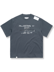 【予約】ウォッシュドピマコットンスローガンTシャツ