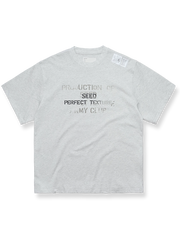 【予約】ウォッシュドピマコットンスローガンTシャツ