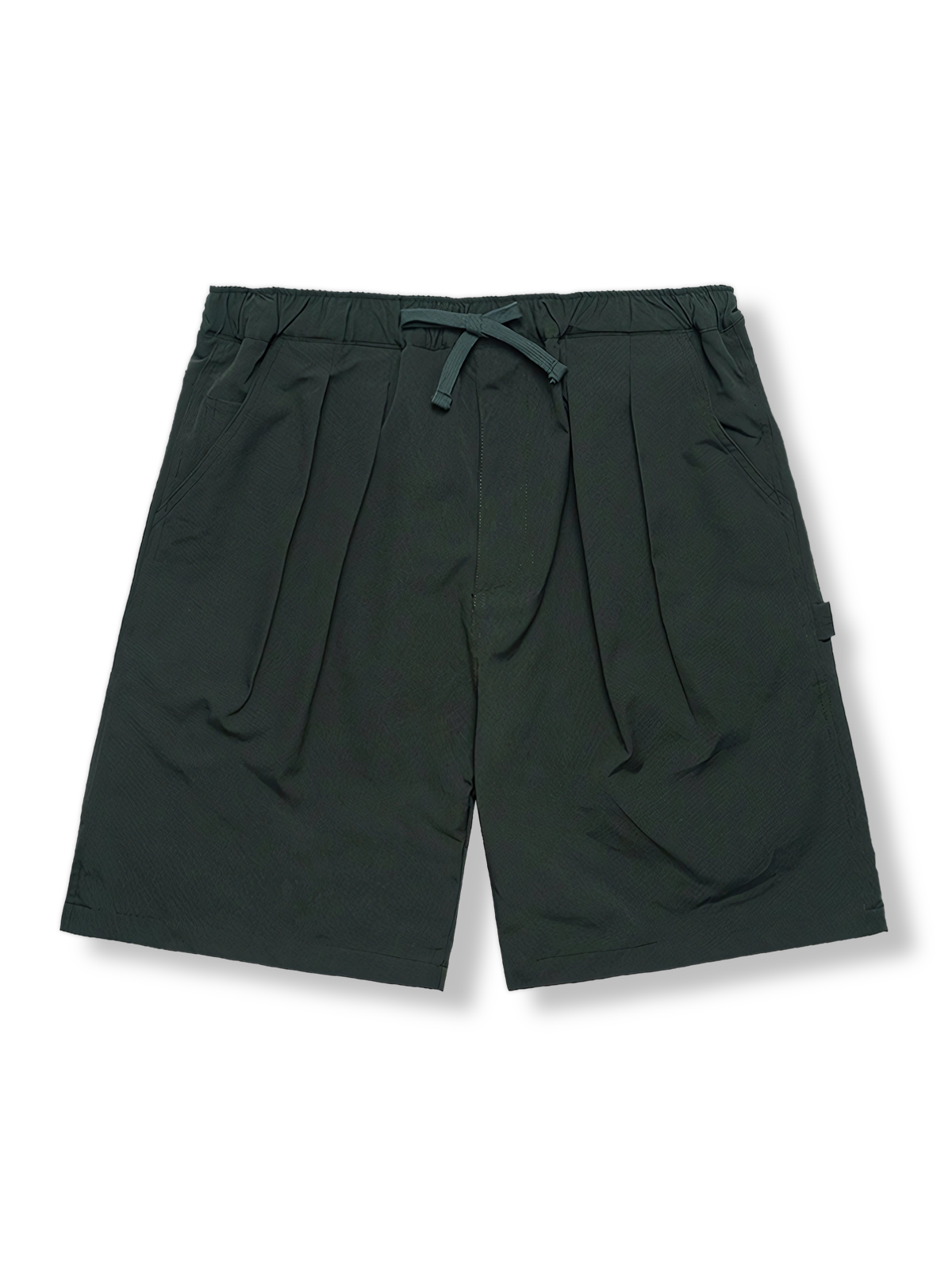 高温定型イージーウエストストレート薄手ショーツ正面図