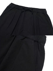 高温定型イージーウエストストレート薄手ショーツ細部図